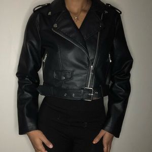 Faux Leather Jacket